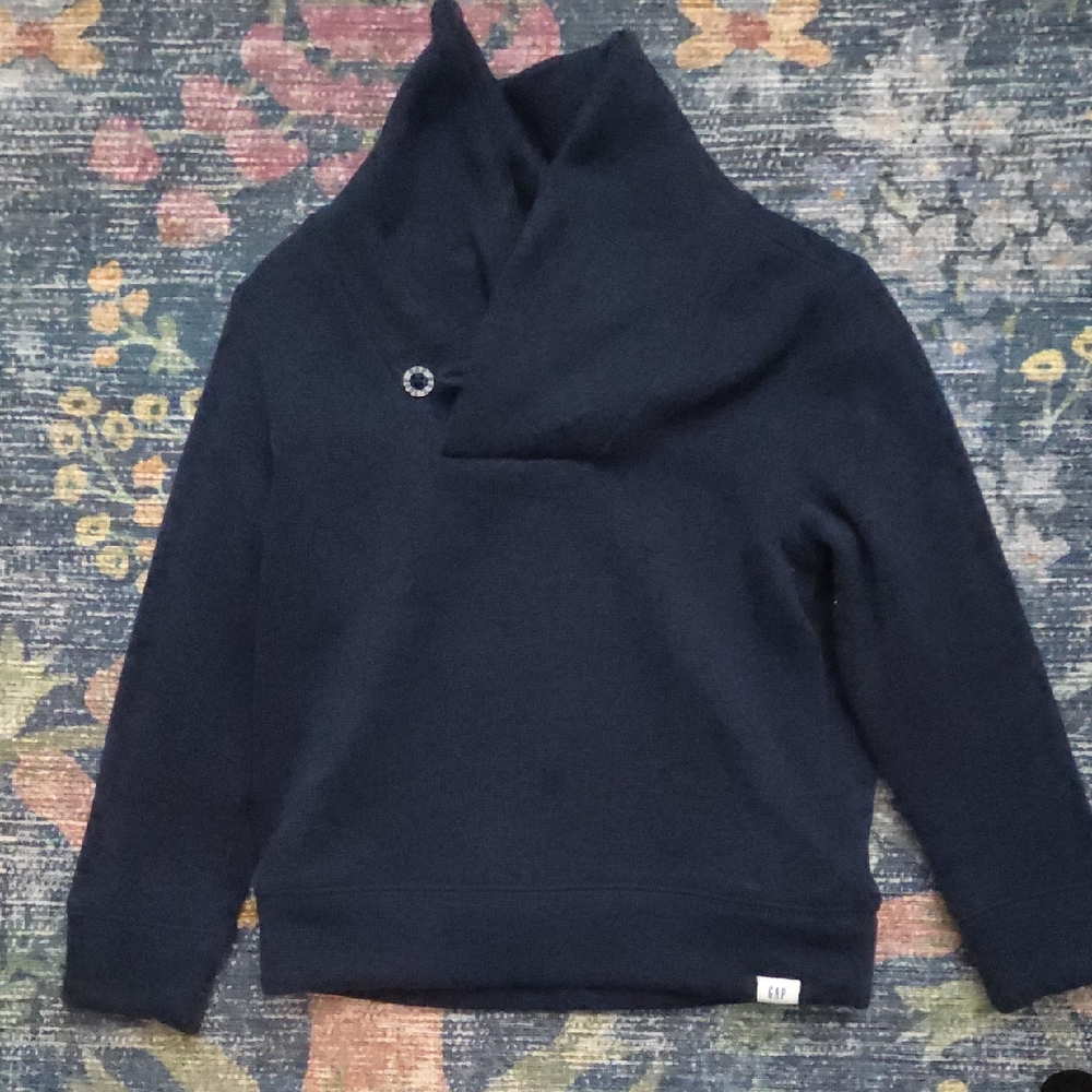 GAP Dark Blue Shawl Collar Pullover